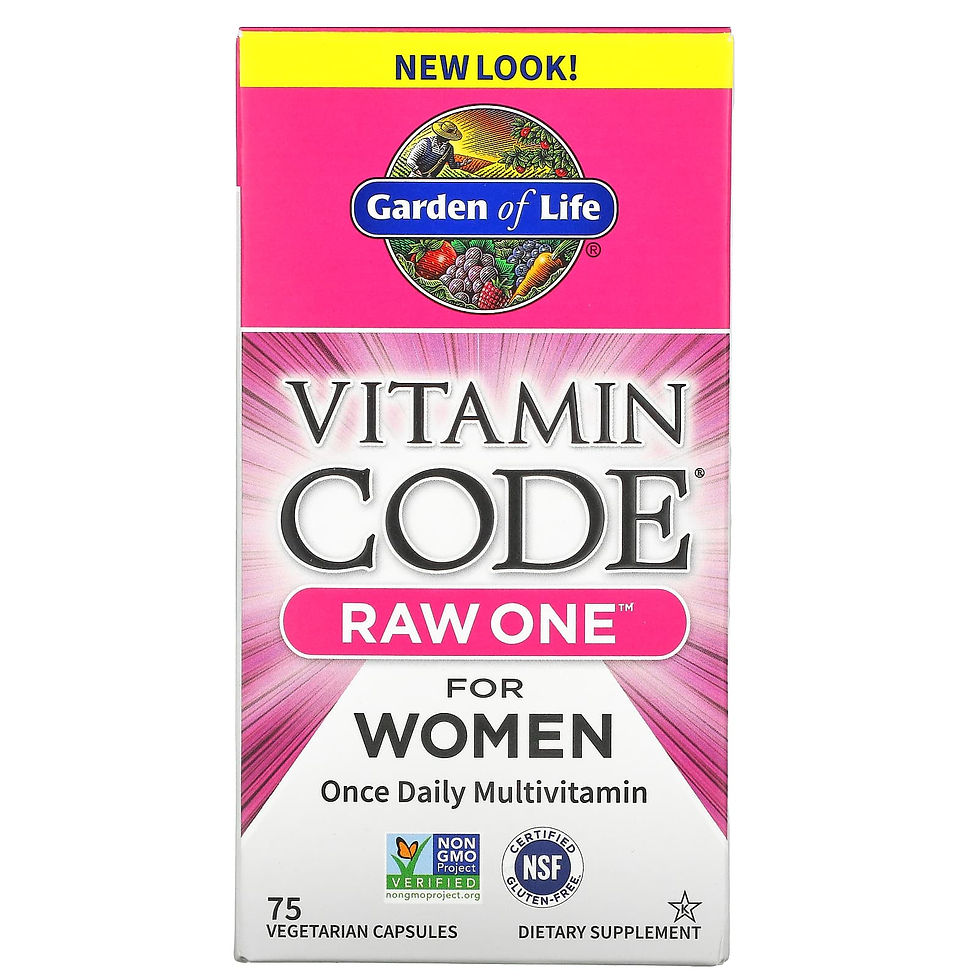 Vitamin Code RAW One for Women - 75 Vegetarian Capsules - Garden of Life - product image 1