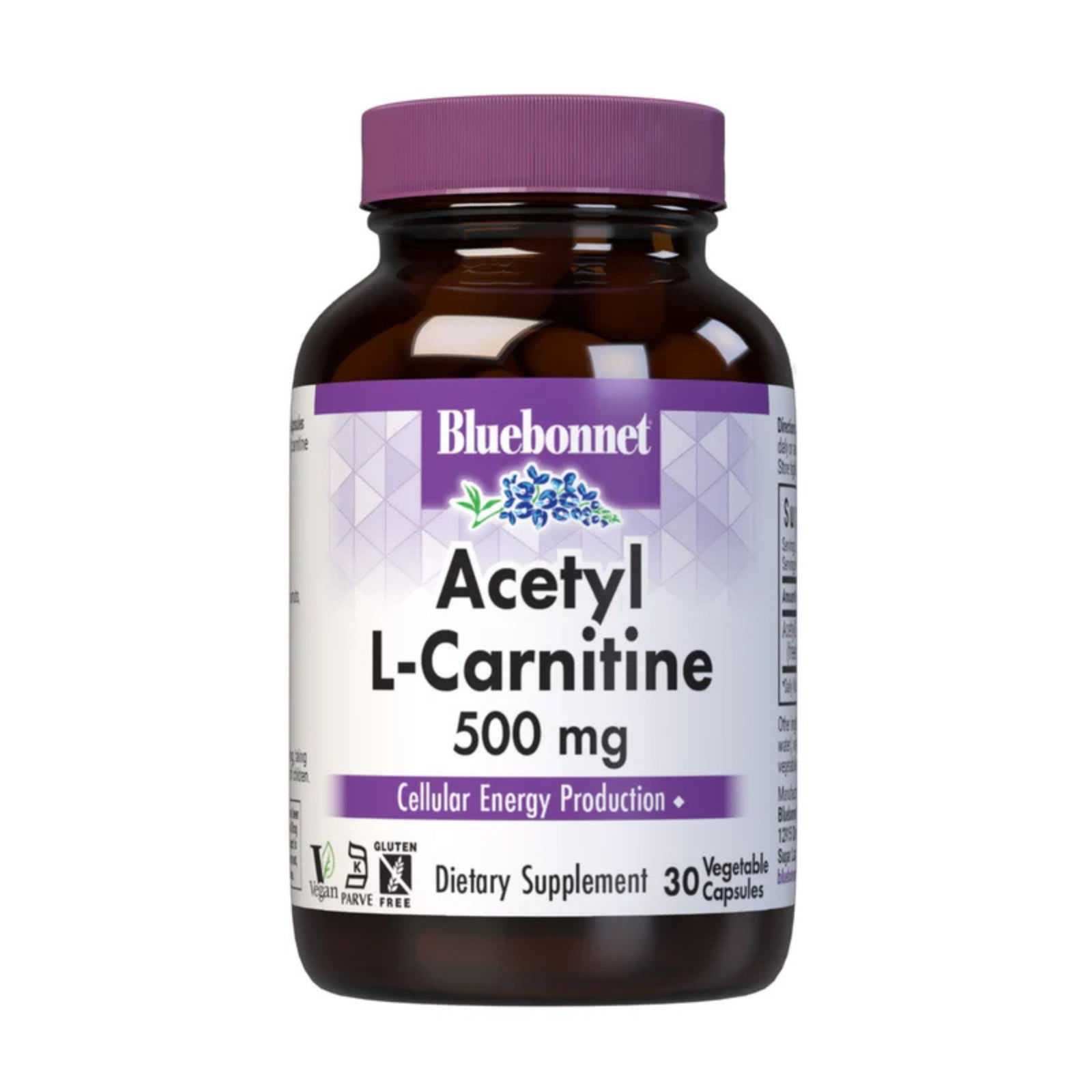 Acetyl L-Carnitine 500 mg - 30 Capsules - verified product image 1
