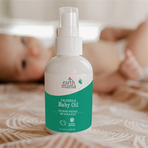 Calendula Baby Oil 4 fl oz front view
