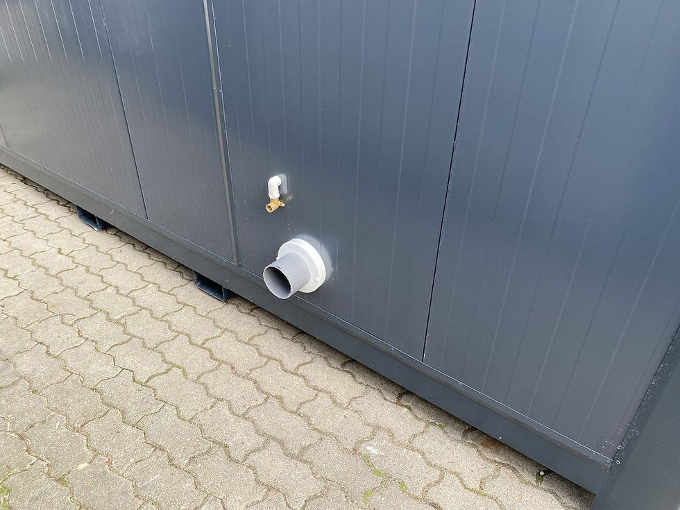 Thumbnail: 4m × 2m Accessible Twin Toilet Cabin with Ramp – view 8
