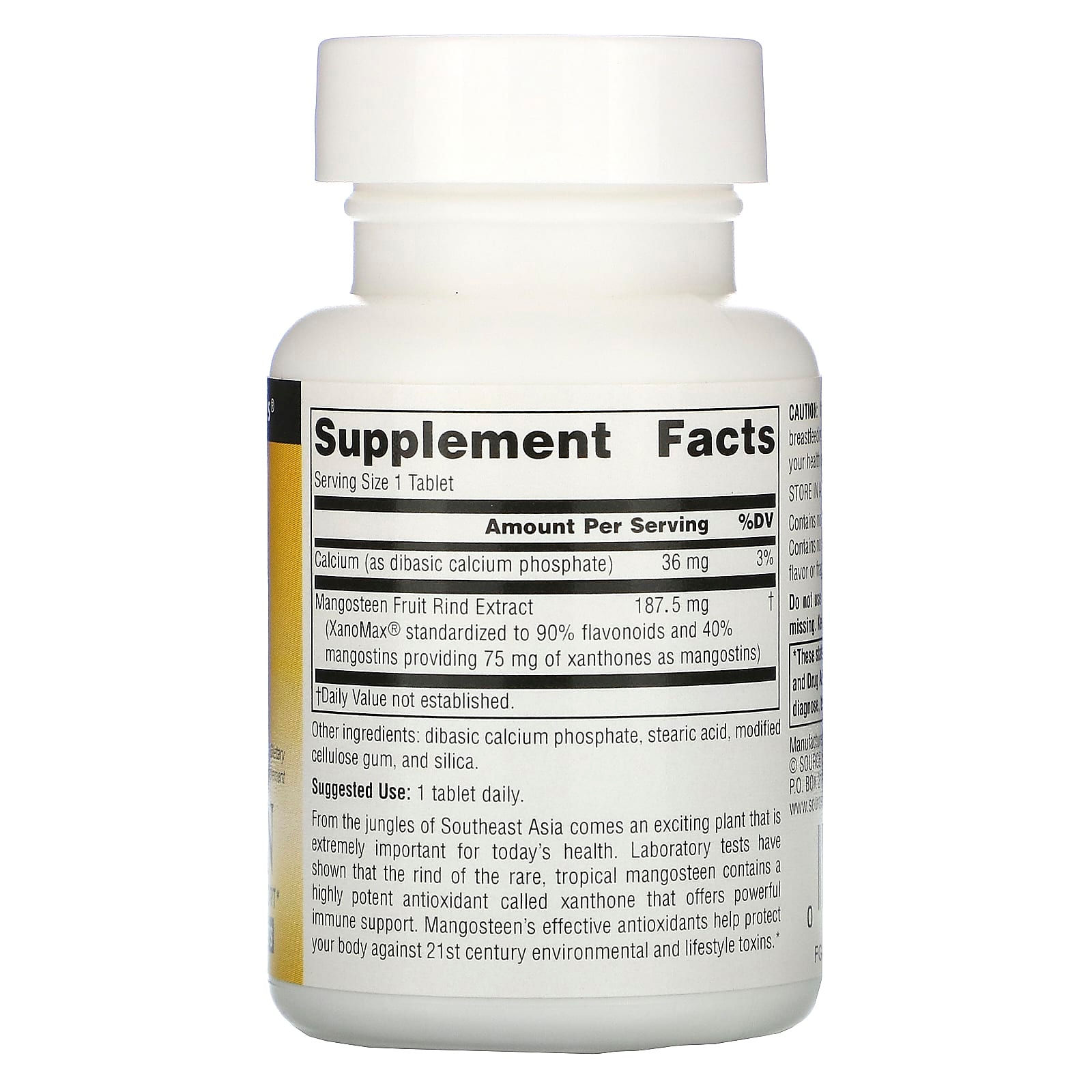 Mangosteen 75 mg - 60 Tablets - verified product image 2