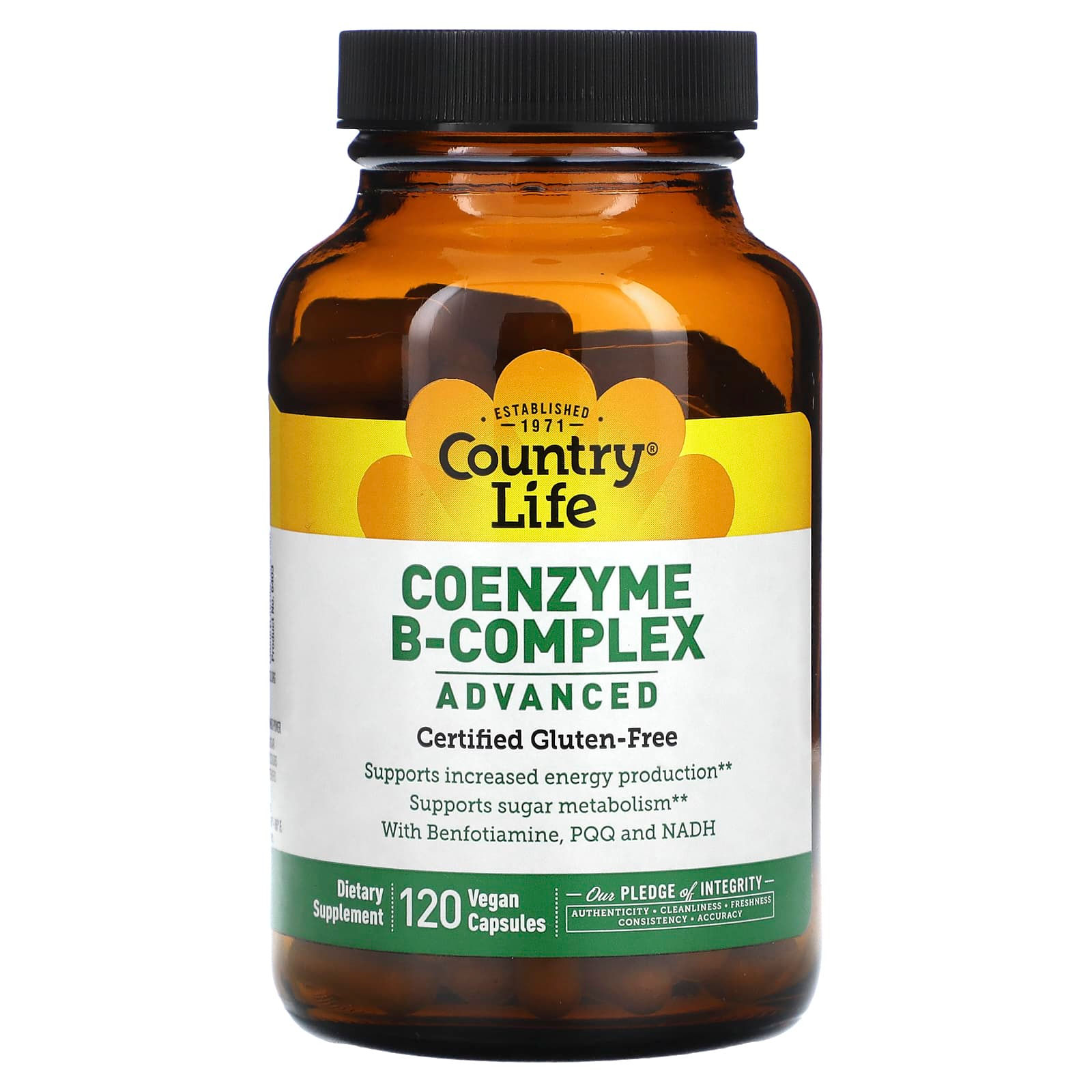 Coenzyme B Complex Advanced - 120 Vegan Capsules - product image 3