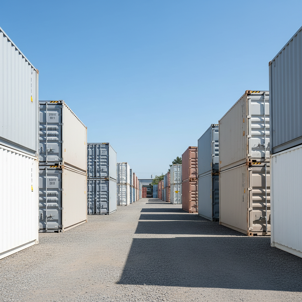New One-Trip Shipping Container in clean condition