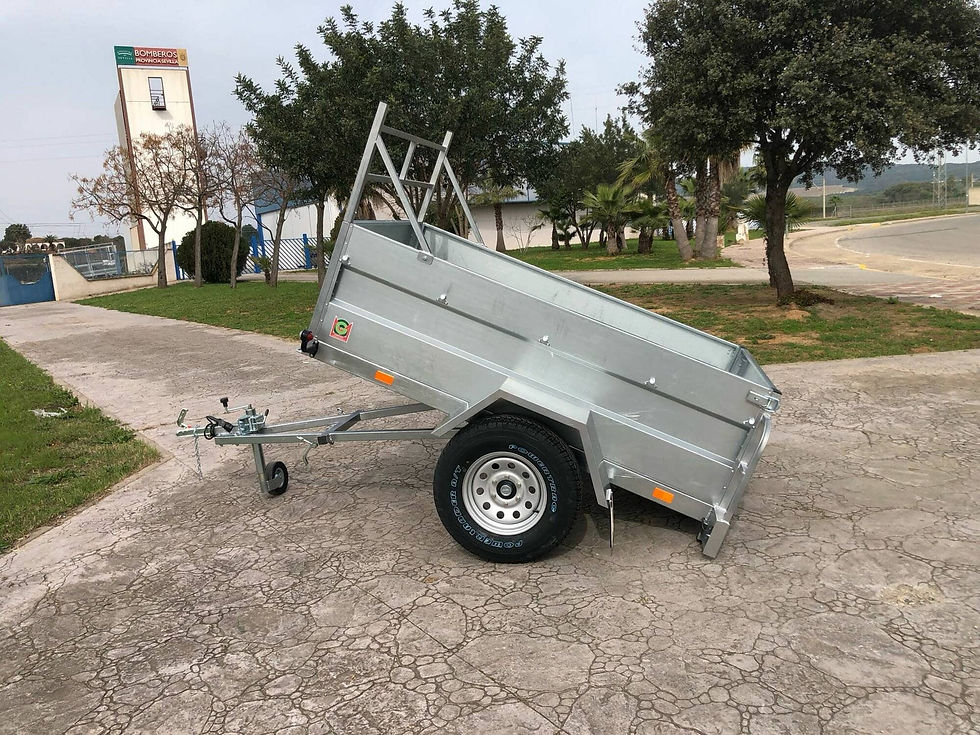 All-Terrain Braked Inertia Tipping Trailer - image 1