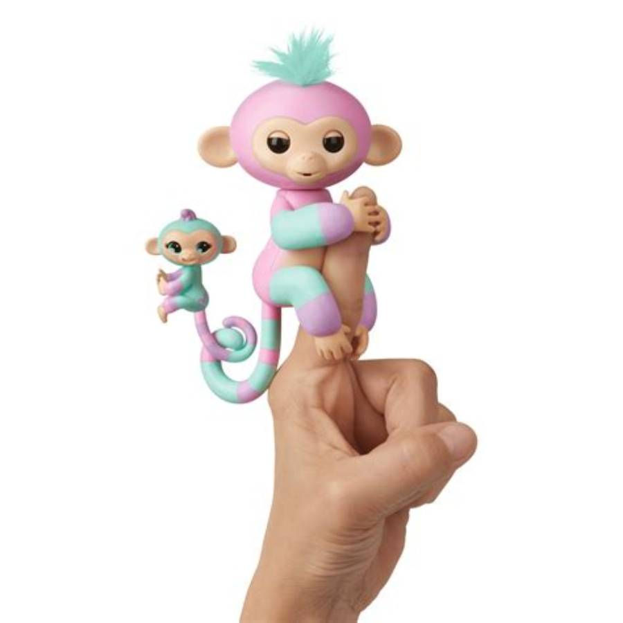 WowWee Fingerlings Interactive Baby Monkey rear retail package