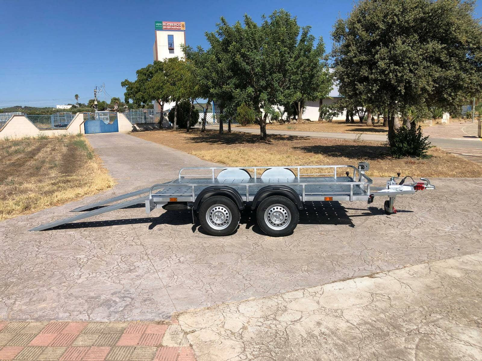 Galvanised Twin-Axle Buggy Transport Platform Trailer - image 1