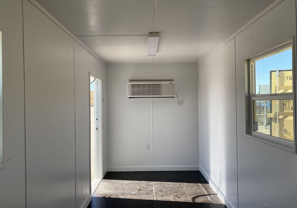 40ft Double Office Shipping Container with Partition and Two PTAC Units – view 2
