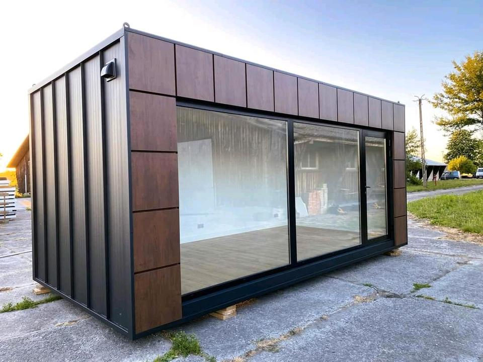 6m × 3m Architectural Office with Timber-Look Façade - image 2