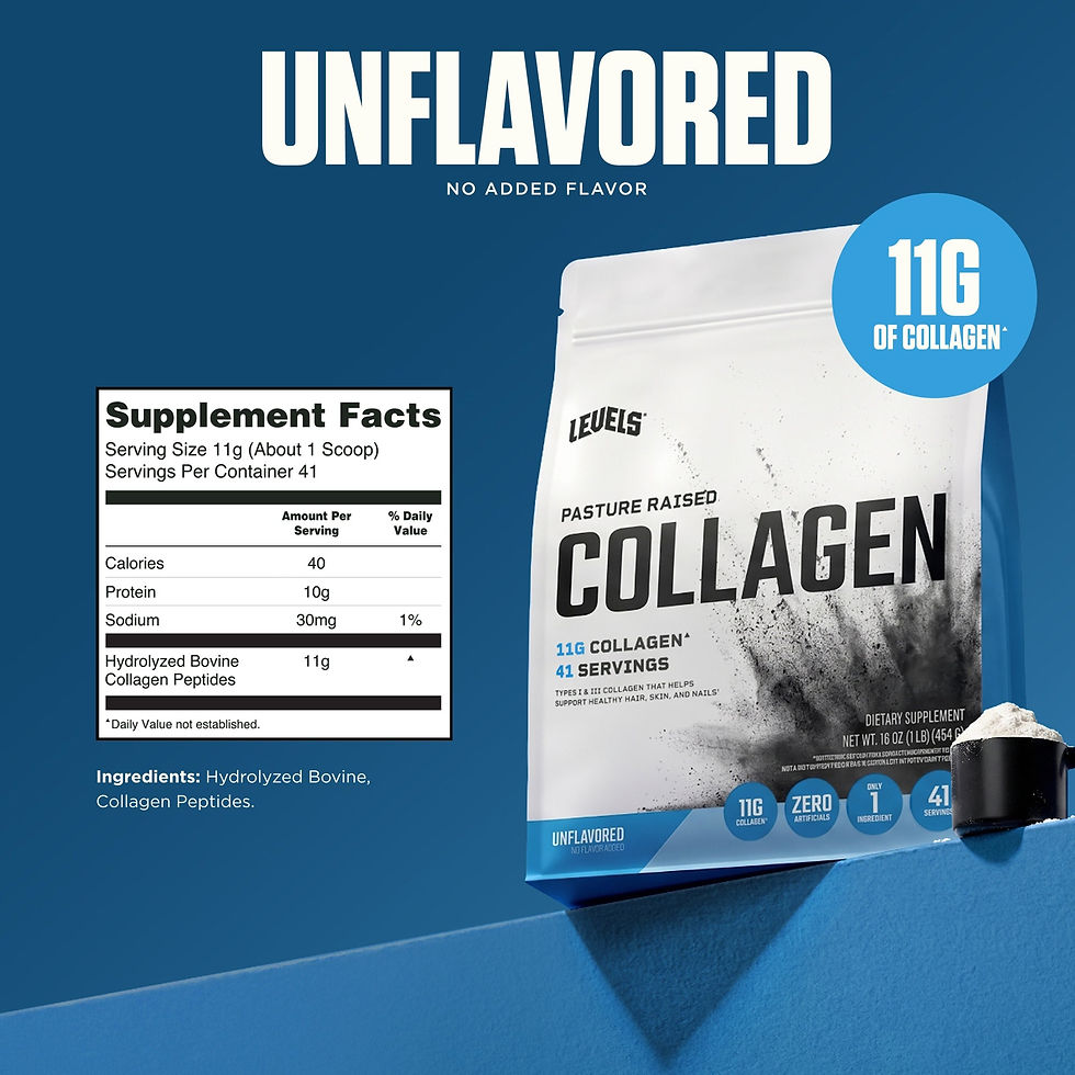 Levels Collagen Peptides - Unflavored - 1 lb - 41 Servings - product image 2