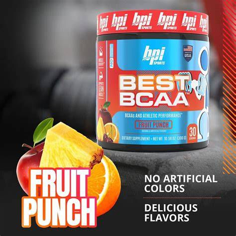 Best BCAA Shredded Fruit Punch 30 Servings front view
