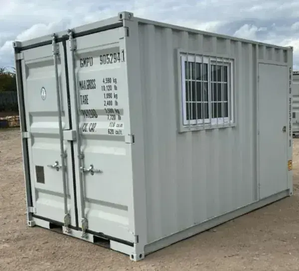 9ft Compact Container Office with Fixed Window - product image 1