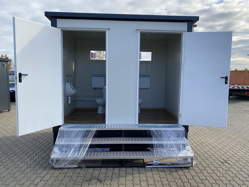 3m × 2m Twin Toilet Cabin with Waste Tank – KDWCT3X2 – view 1