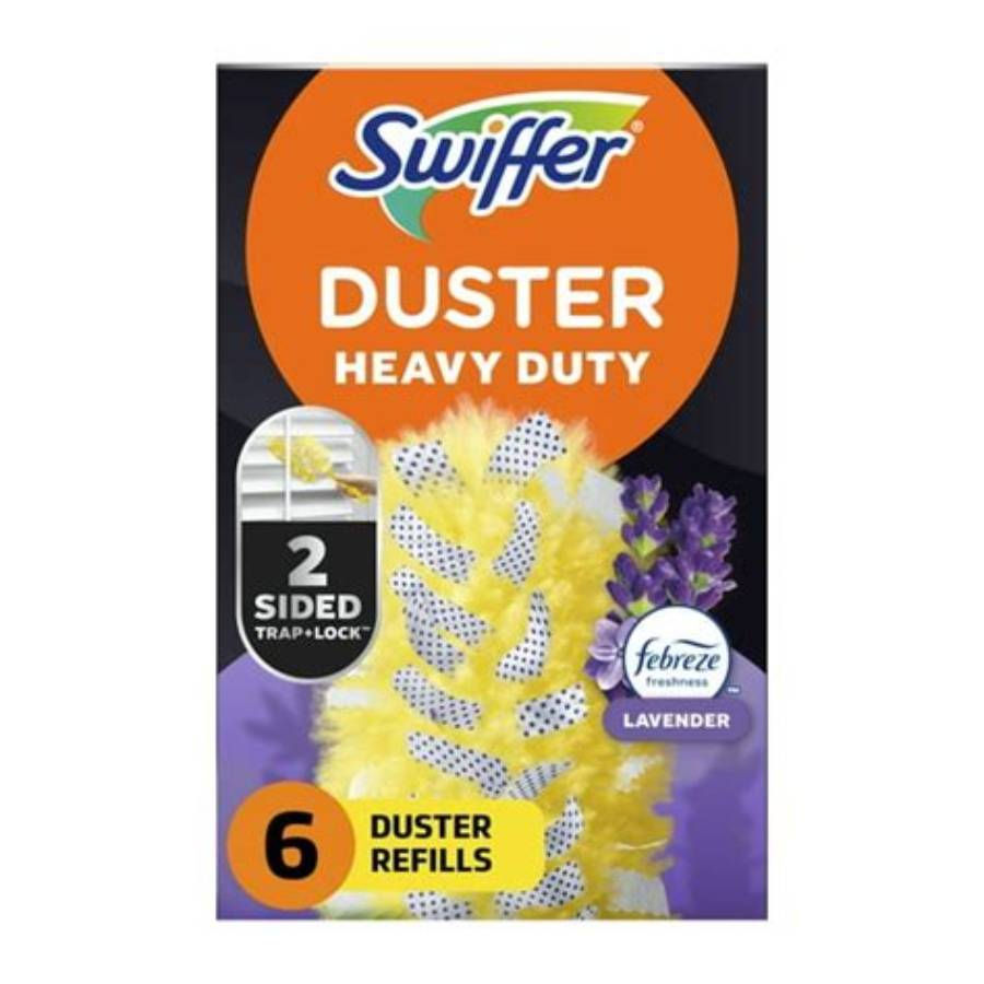 Swiffer Dusters Heavy Duty Refills 6 count front retail package