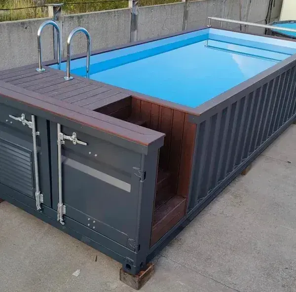 20ft Container Pool - Repurposed Steel 8ft Wide - product image 1