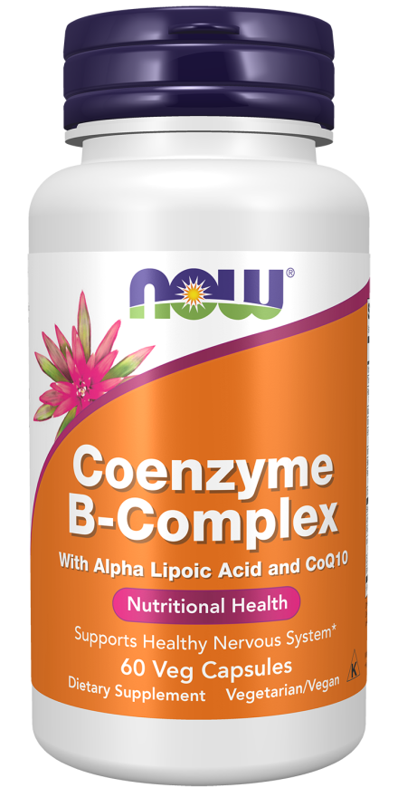 NOW Foods Coenzyme B-Complex - 60 Veg Capsules - front / primary