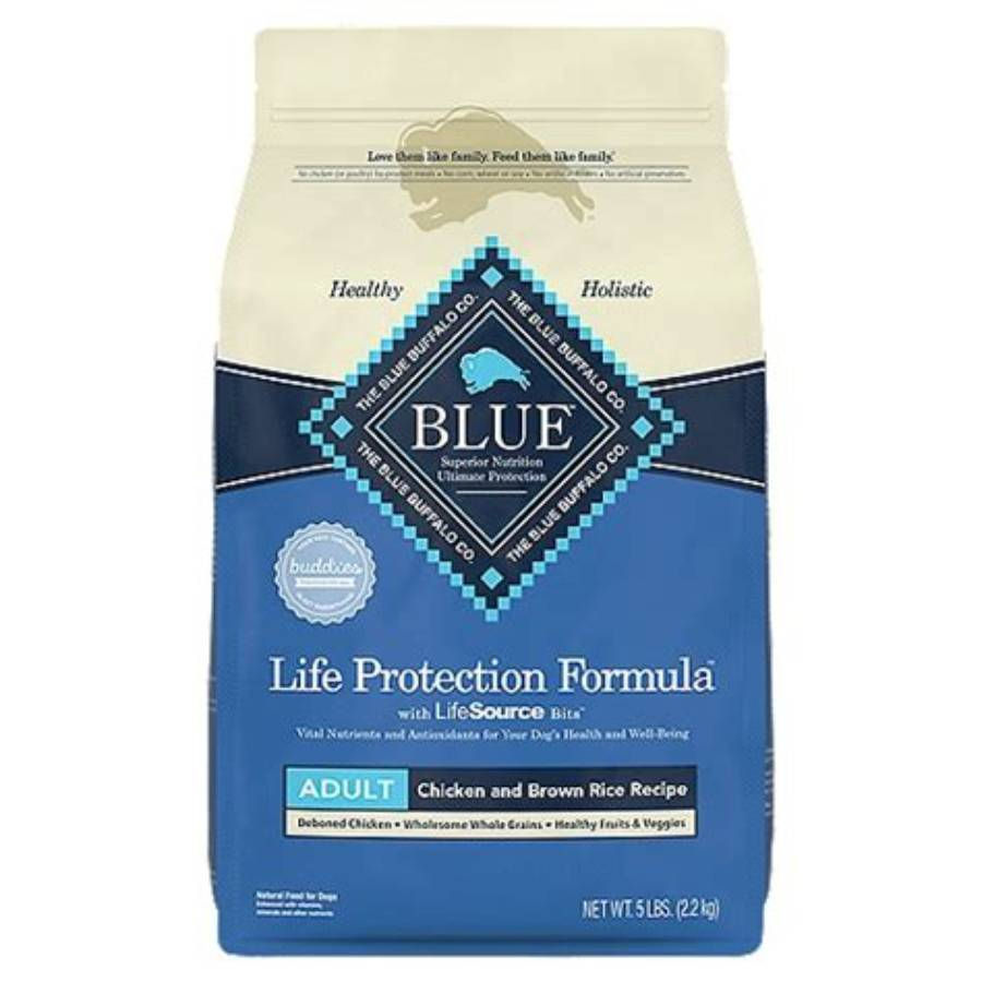 Blue Buffalo Life Protection Formula Adult Chicken & Brown Rice 5 lb front retail package