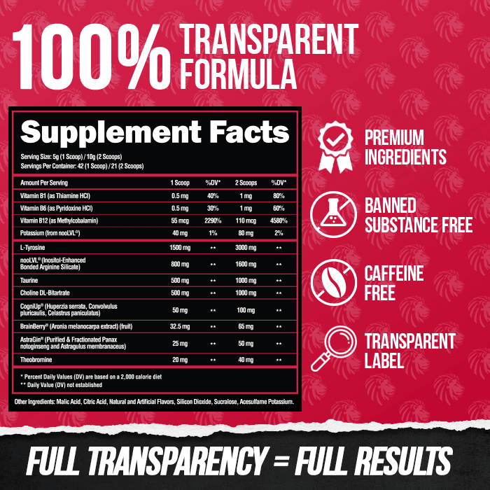 Alpha Lion Superhuman Focus - Pink Lionade - 42 Scoops - product image 2