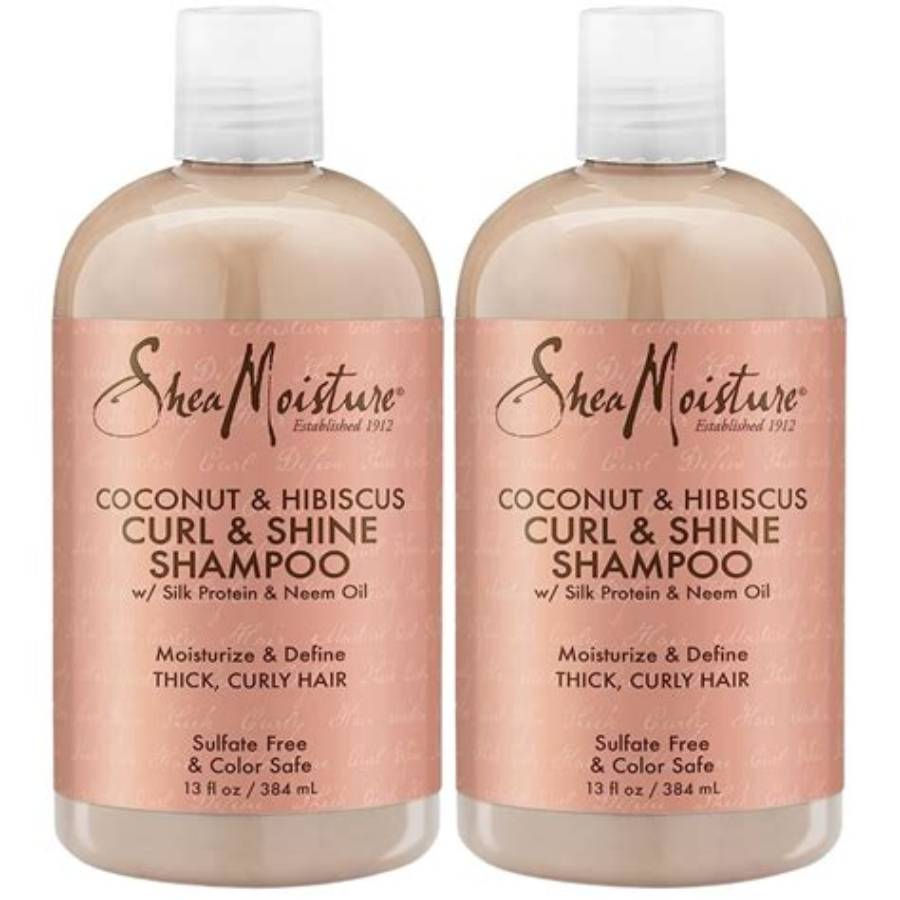 SheaMoisture Coconut & Hibiscus Curl & Shine Shampoo 384 mL front product image
