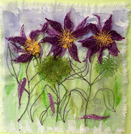 3D Purple Clematis