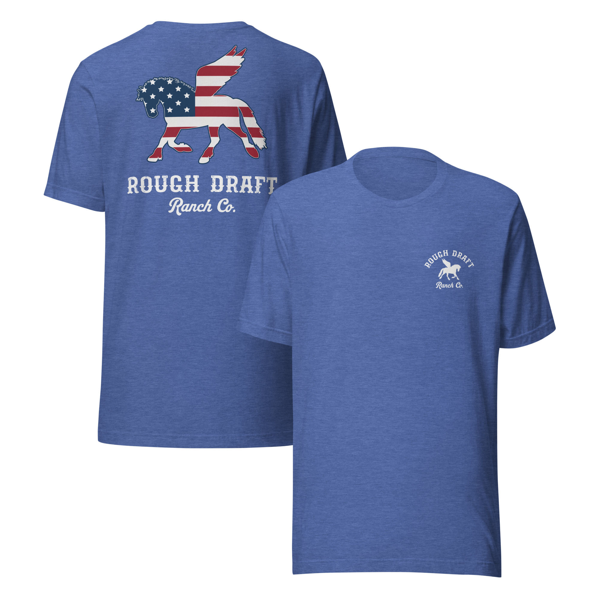 American Flag Pegasus | Softstyle Tee