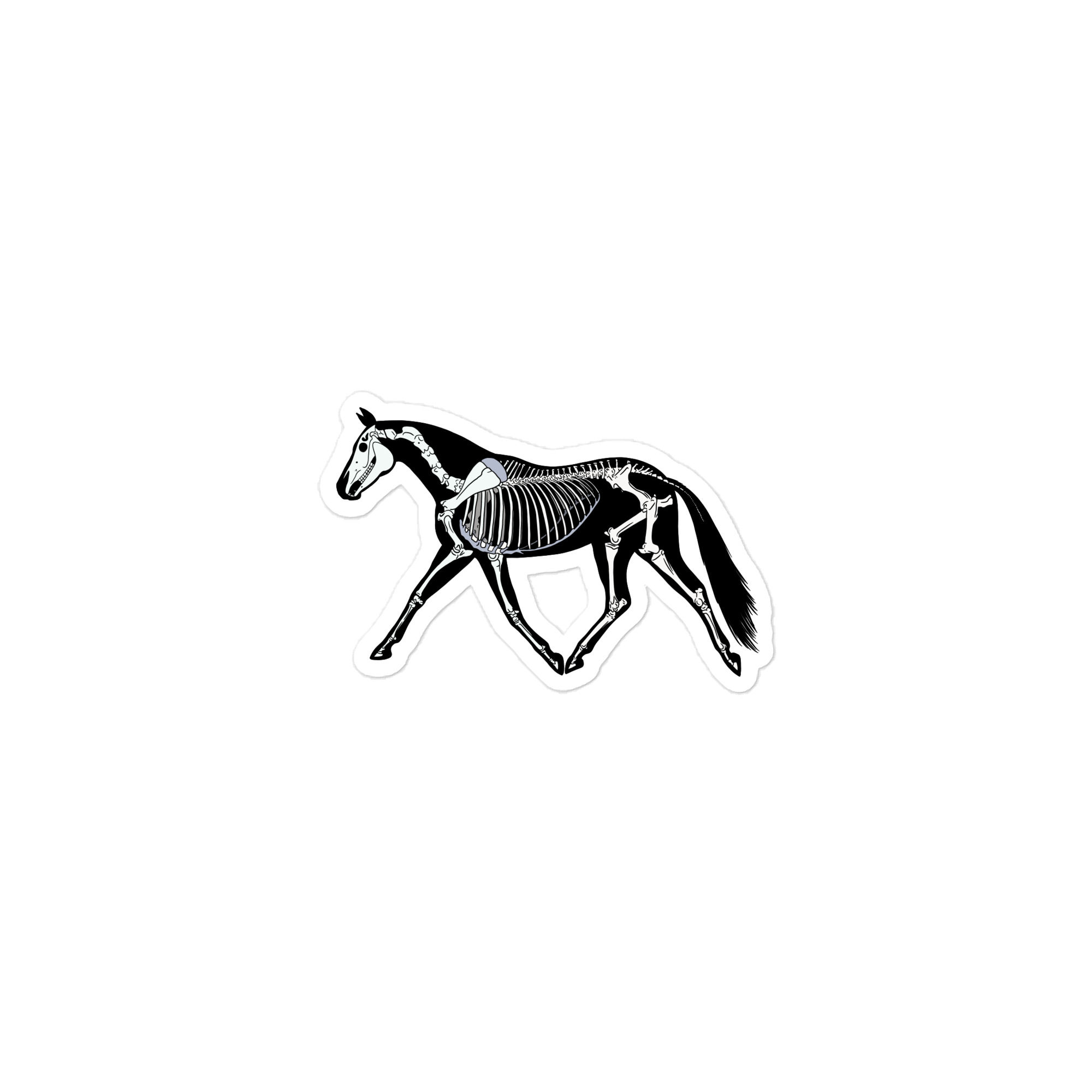 Trotting Skeleton | Die-Cut Sticker