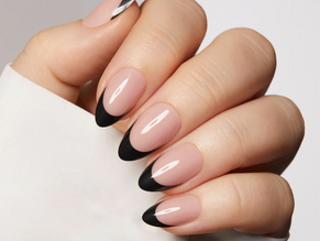 Meet the Licorice French Manicure, the Little Black Dress of Nail Art