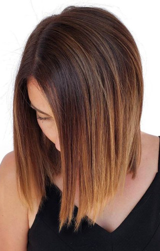 Short straight brown hair hot sale