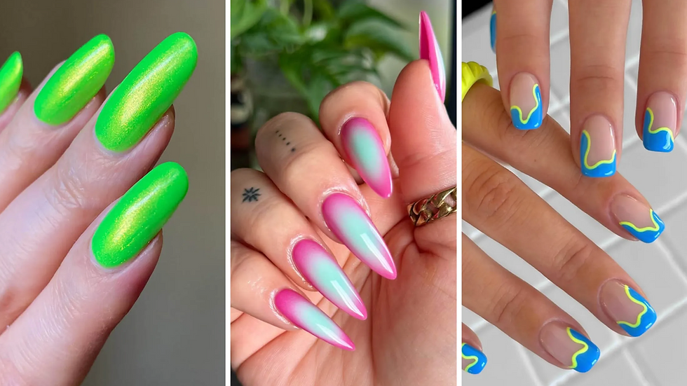 11 Neon Nail Looks That Are Less Day-Glo, More Loud Luxury