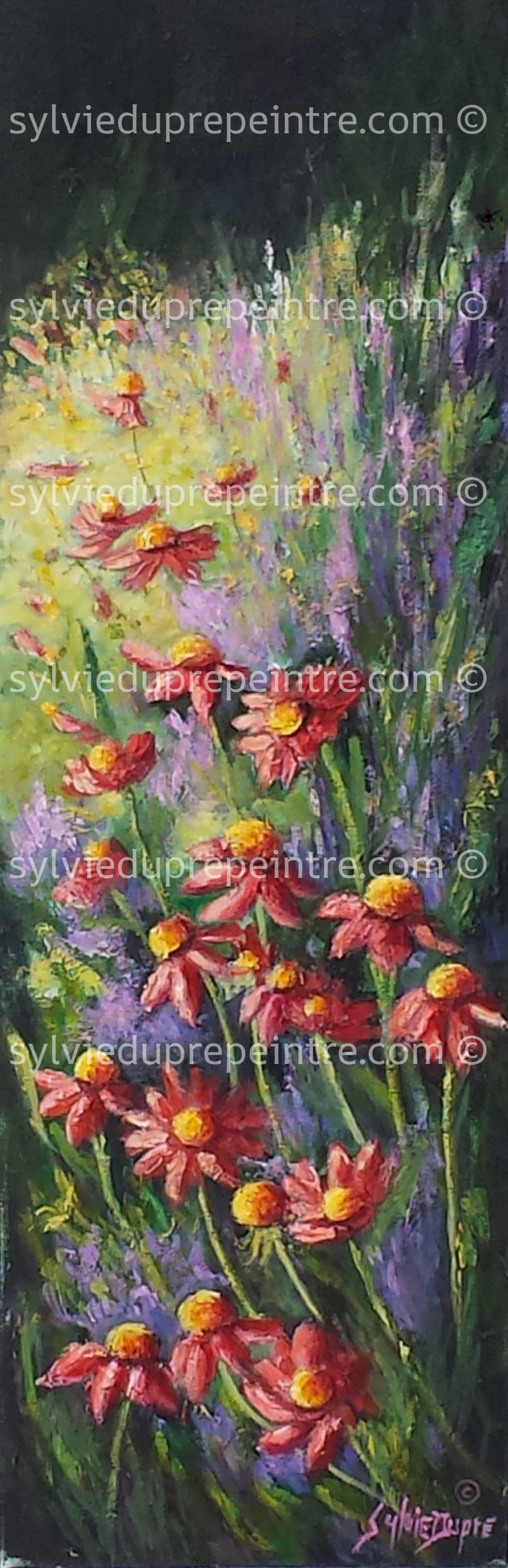 Gaillardes en Fête 8 x 24 huile