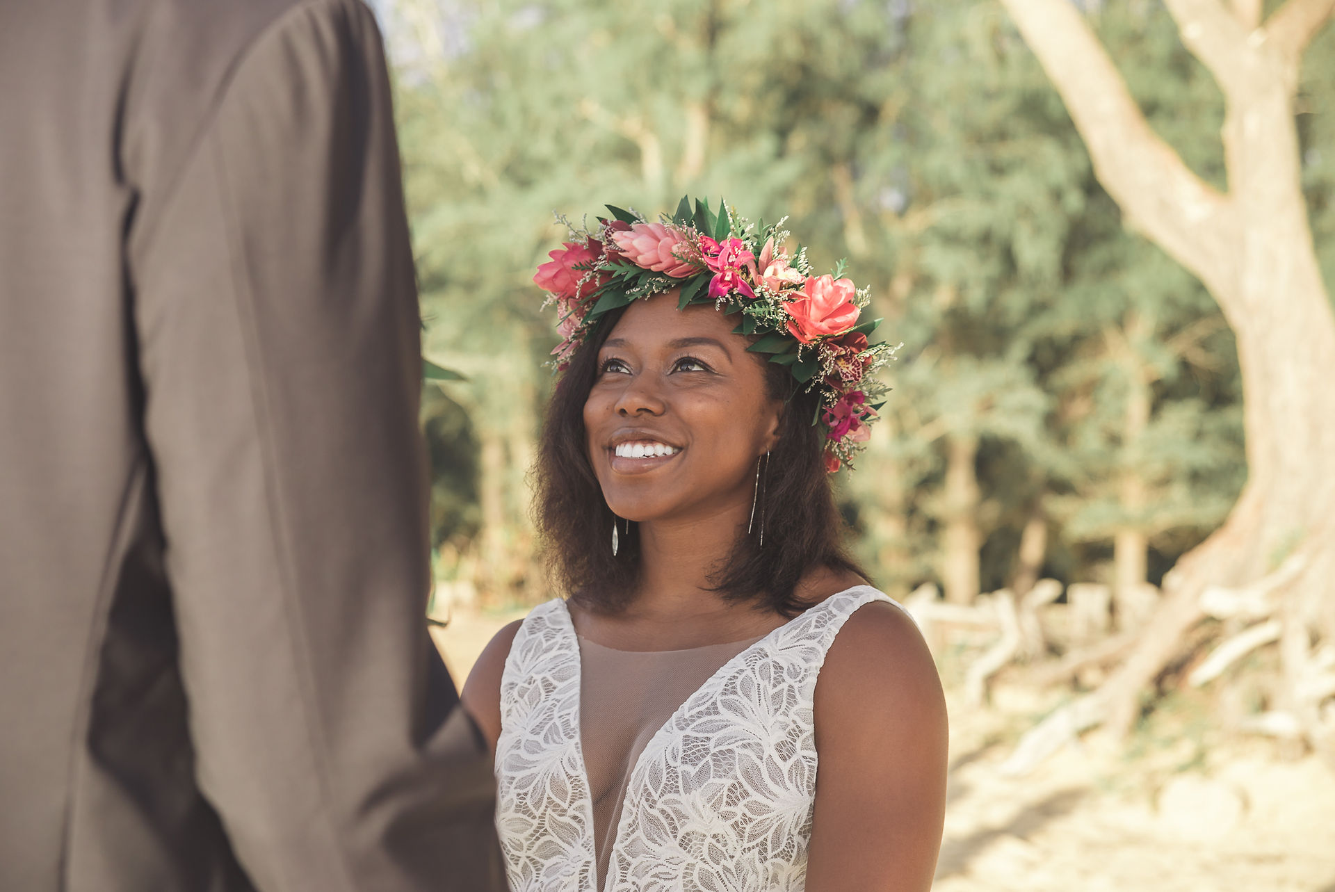 Shot of bride during ceremony