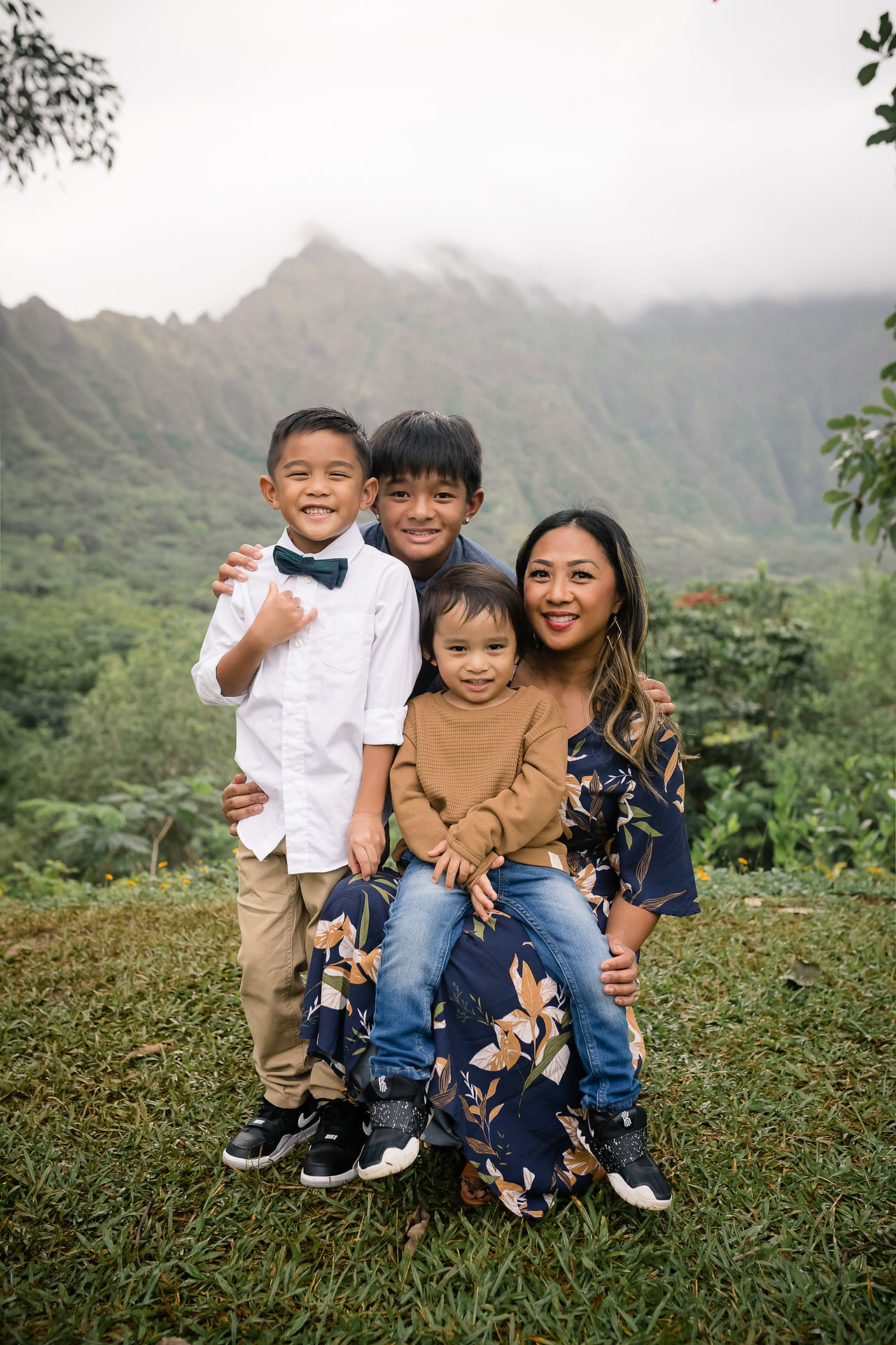 Mom with her boys