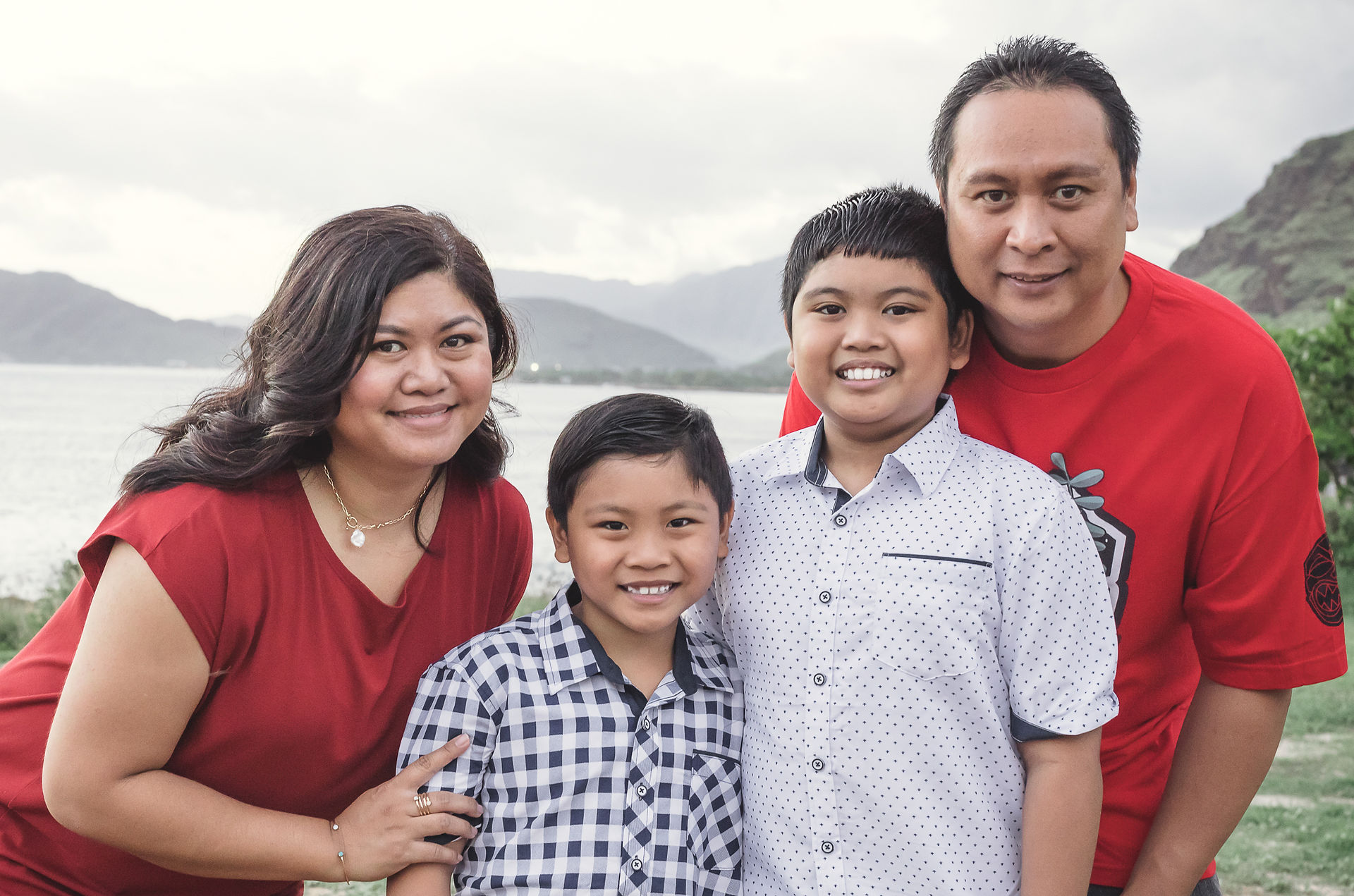 family portrait close up