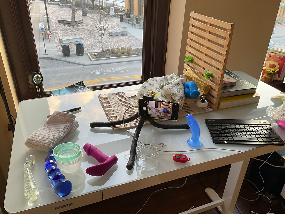 Set up for "hurkle durkle" photo in "d!ck pics: the photobook"