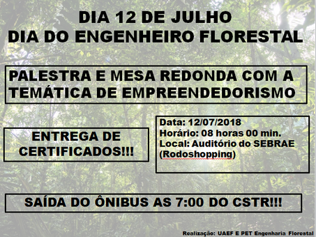 Dia do Engenheiro Florestal