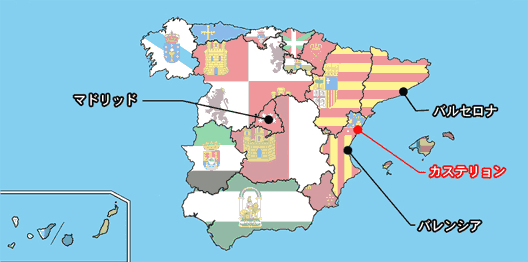 カステリョンの位置-地図