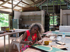 Carol Puruntatameri - Tiwi Bark Painter and Custodian of Story