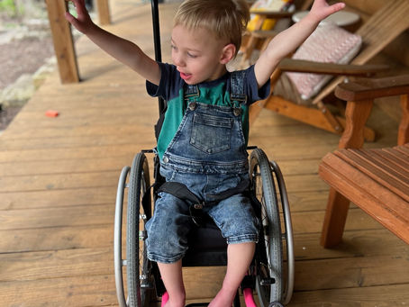 I’m about to have a four-year-old who is extremely disabled and can’t walk…
