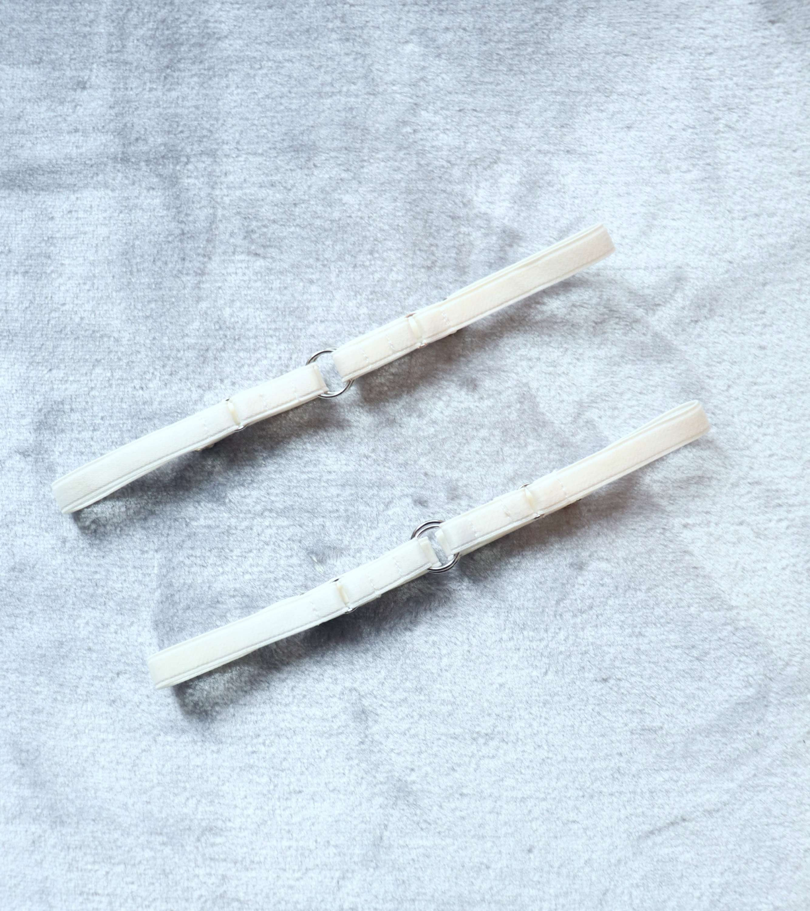 White Adjustable Garters