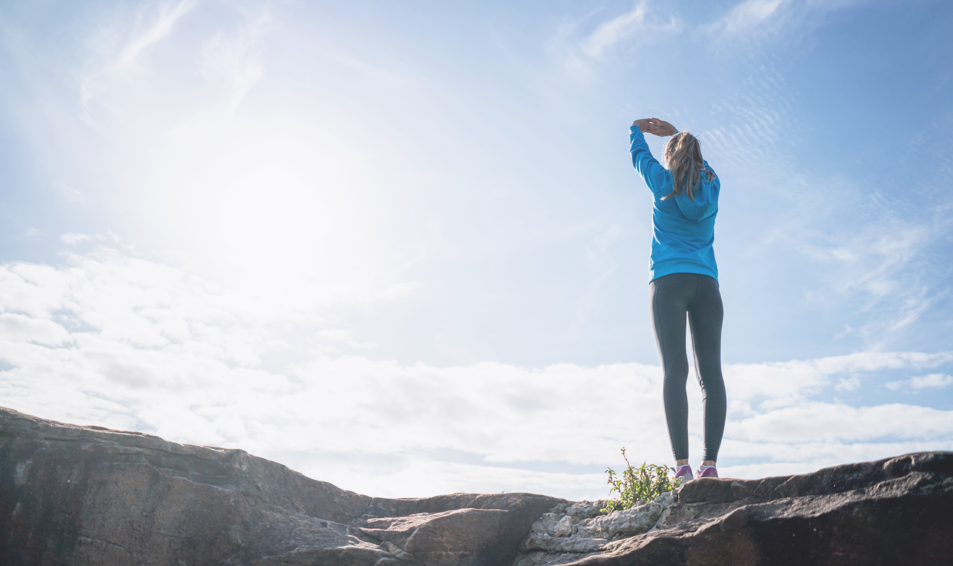 running in the mountains