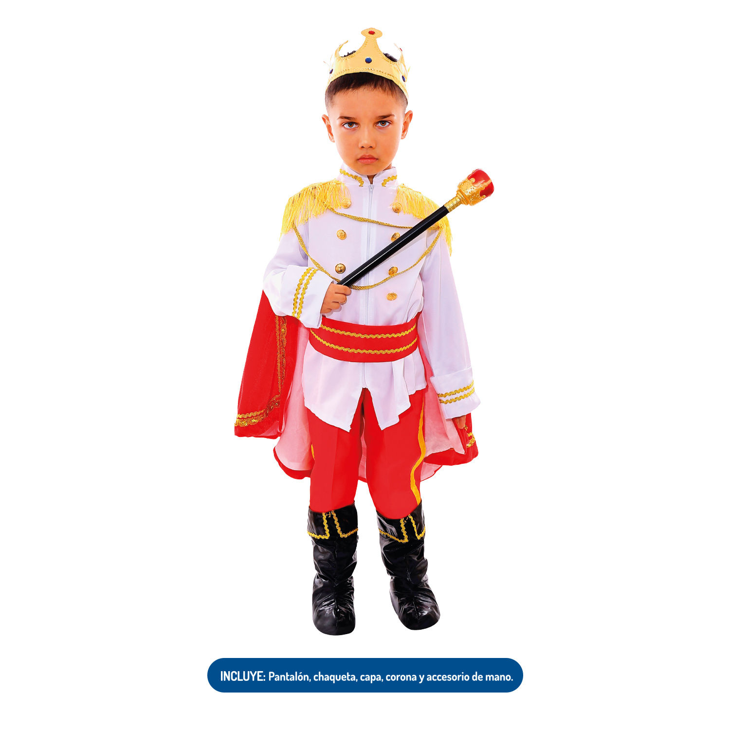 Disfraz Principe o Rey con accesorios