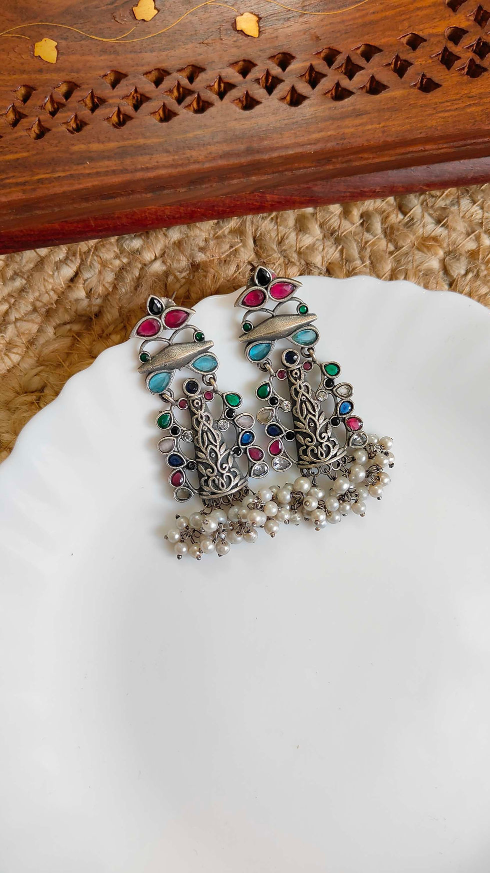 Thumbnail: Temple Hanging Earrings 