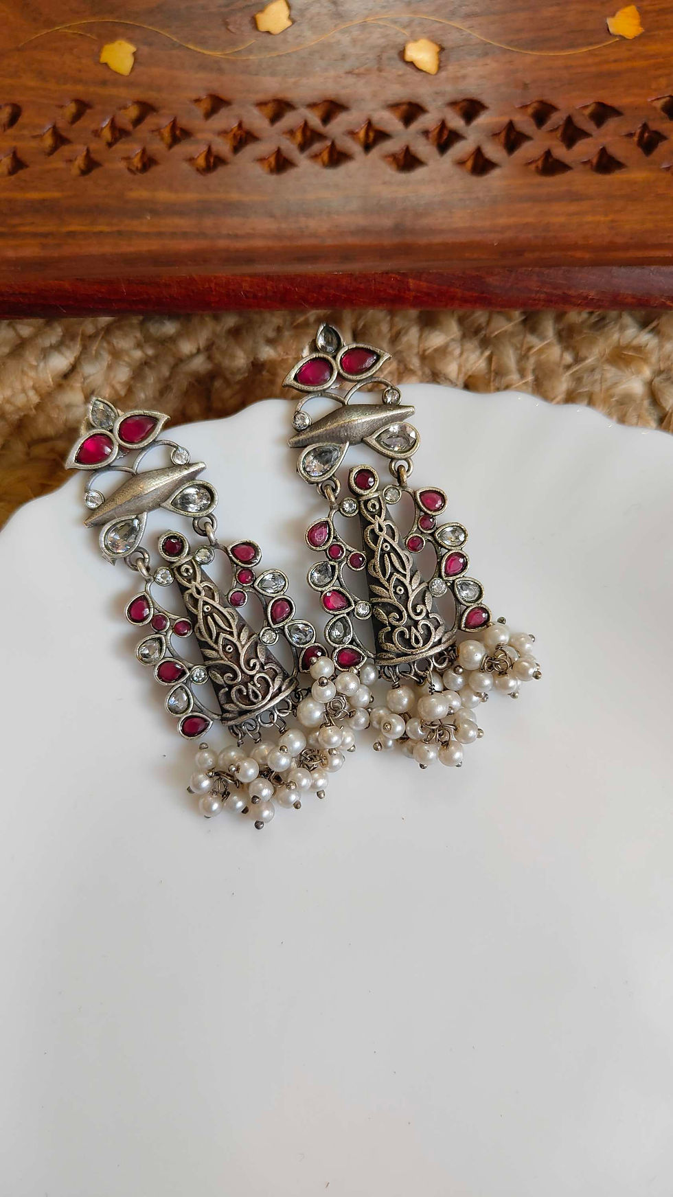 Thumbnail: Temple Hanging Earrings 