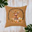 Thumbnail: Cute Baby Highland Cow Faux Suede Square Pillow
