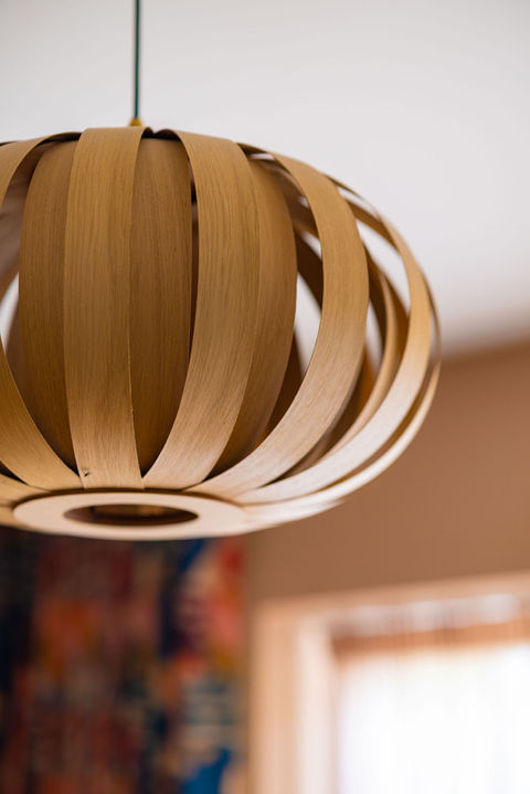 Southampton snug and diner retro space organic lampshade – cosy home design project
