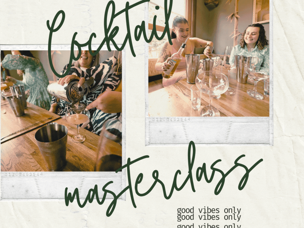 Guests learning to shake cocktails at Mango Thai’s cocktail masterclass in Southampton – perfect for hen parties, birthdays, and team socials.