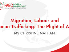 Migration, Labour, and Human Trafficking - Ms Christine Nathan