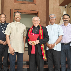 Apostolic Nuncio Pays Farewell Visit to CCBI General Secretariat, New Delhi