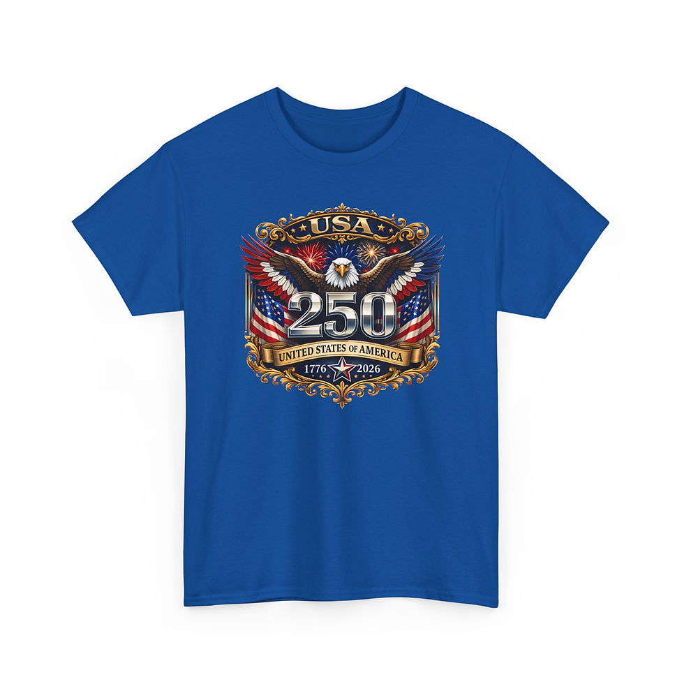 Thumbnail: Patriotic 250th USA Anniversary-American Flag Eagle 1776–2026 Commemorative Tee