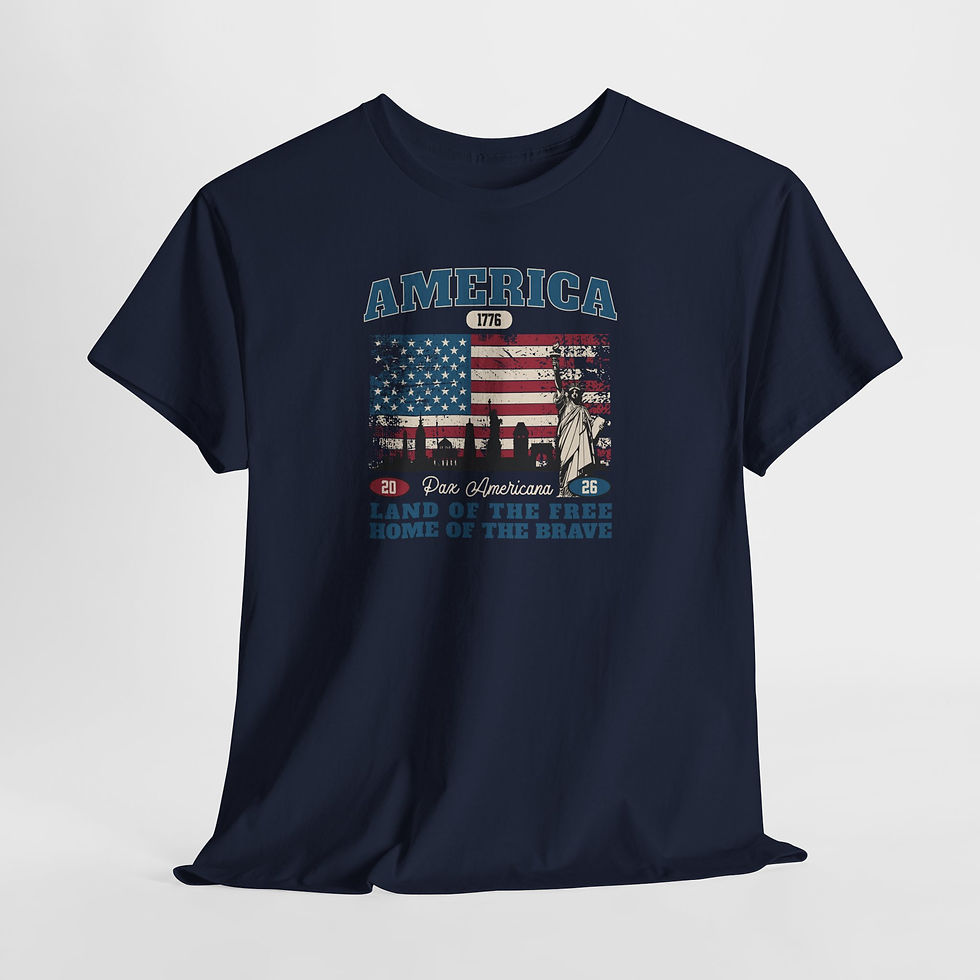 Thumbnail: America Flag Tee – "Land of the Free, Home of the Brave" Patriotic T-Shirt
