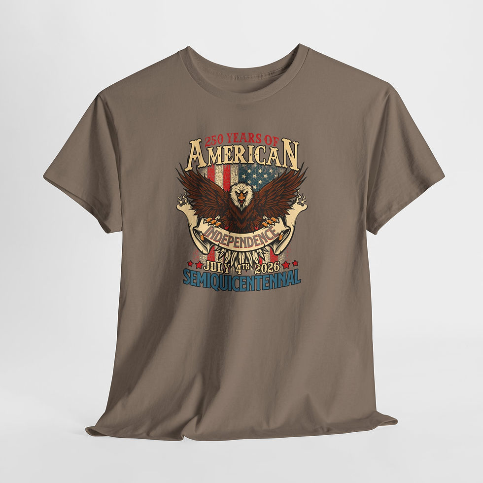 Thumbnail: American Independence 250th SemiQuincentennial-July 4, 2026 Eagle Patriotic Tee